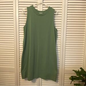 A New Day Dress Sage Green Cotton Tunic size Large
